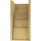 Ekena Millwork 10"W x 10"D x 20"H Wide Ridgewood Rough Cedar Woodgrain TimberThane Corbel, Primed Tan CORUR10X10X20RIDRCPR - alternate 4